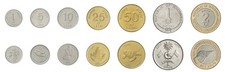Maldives 1 Laari - 2 Rufiyaa 7 Pcs Set, 1984-2017 (AH1404-1438), KM #68-116 Mint