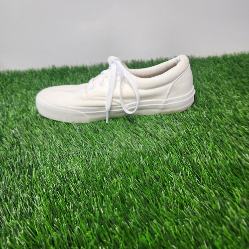 Zapatillas bajas de lona blancas Hurley Marley talla 4 unisex para niños con cordones - Imagen 2 de 12