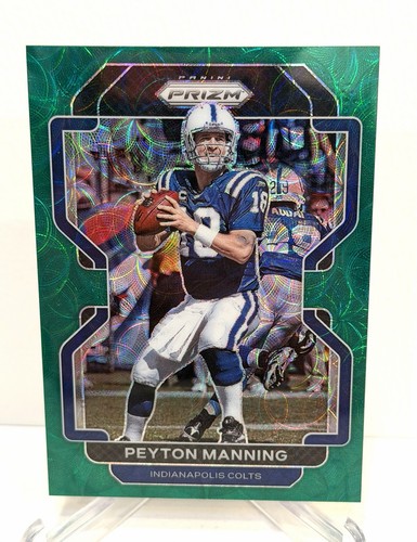 2021 Panini Prizm Green Scope Peyton Manning 14/75 Indianapolis Colts #30