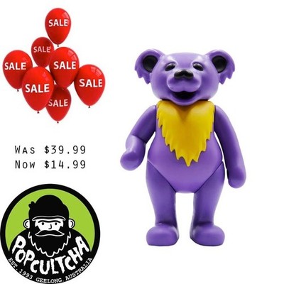 Grateful Dead - Haight Purple Dancing Bear ReAction 3.75  Action Figure ''New''