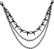 Silver Pants Chain For Men Cool Hip Hop Jean Chains For Men Punk Wallet Chain...