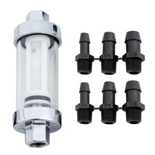 Eco-Friendly Reusable Inline Fuel Filter - 100 Micron, 400 HP Support for ATV