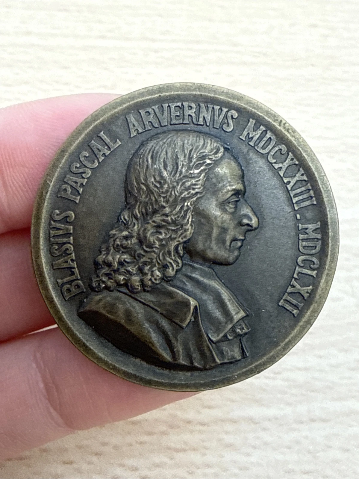 Médaille Blasius Pascal Arvernus MDCXXIII MDCLXII Fête Du IIIè Centenaire