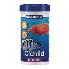 King British Cichlid Floating Foodsticks 100g Aquarium Carnivorus Fish Food