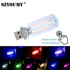USB Touch Control LED Night Light Atmosphere Light Bulb Car Camping Room Decor