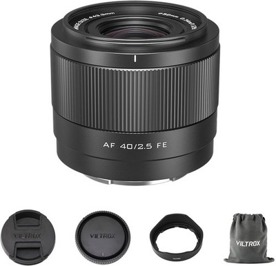 Viltrox AF 40mm F2.5 FE Full Frame Auto Focus Prime Lens for Sony E-mount Camera
