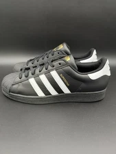 Adidas Superstar Black White Sneakers Retro OG EG4959 Mens Size