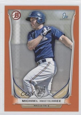 2014 Bowman Prospects Orange 27/250 Michael Ratterree #BP89 0l1