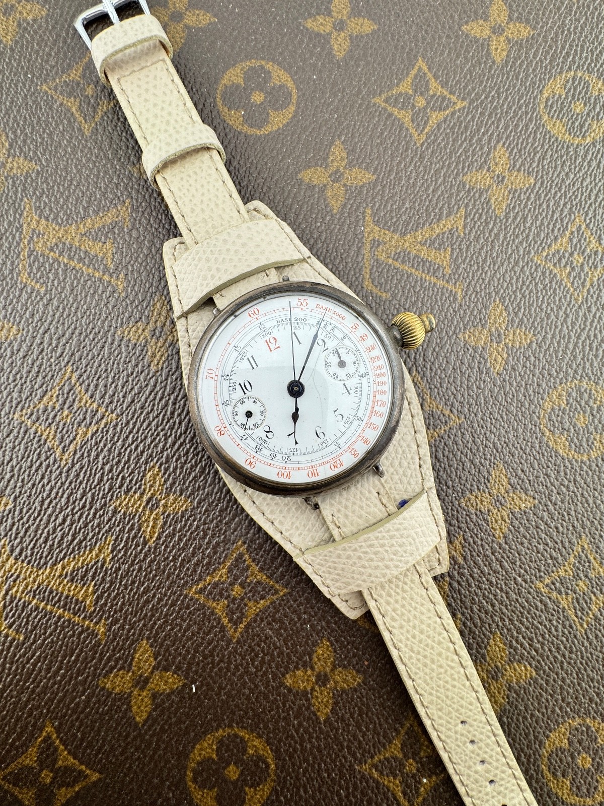 Minerva Chronograph Co-Axial Monopusher Silver 900 Case