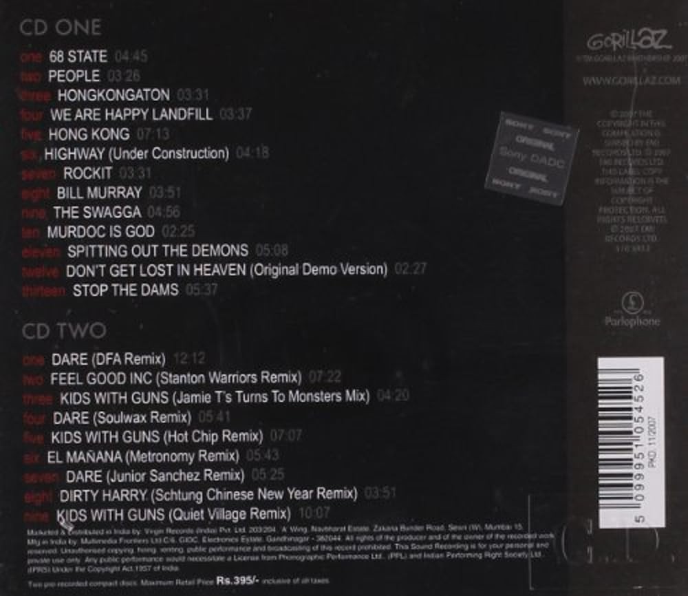 Gorillaz D-Sides Double CD NEW