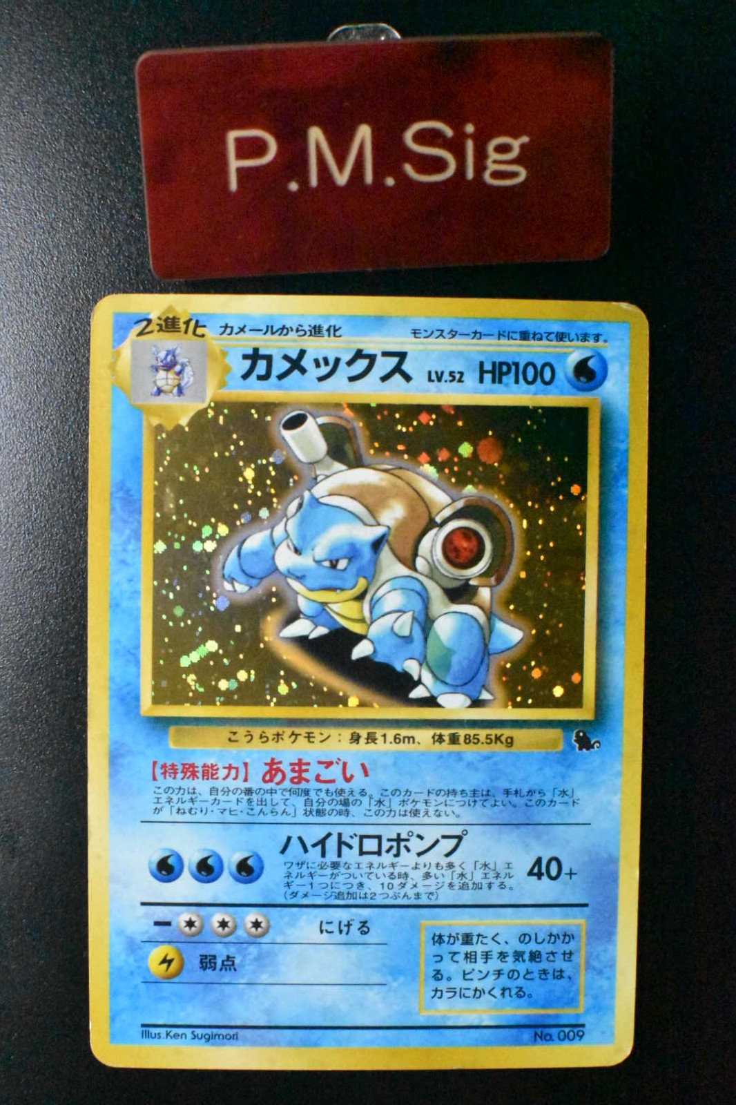 Blastoise No. 009 Intro Pack Squirtle Deck 1999 Holo Rare Japanese Pokemon Card