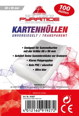 SOFTWARE PYRAMIDE Ultra Pro Sammelkarten Hüllen 100er Pack Sammelhüllen