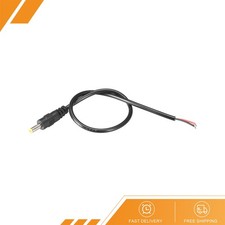 2 Pack DC Power 4.0mm x 1.7mm 3A 30cm Barrel Male Plug Connector Pigtail