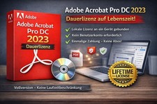 Adobe Acrobat Pro DC 2023 Dauerlizenz - kein Abo