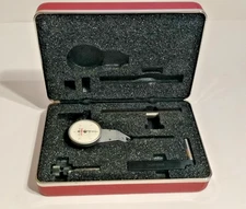 1 - Starrett No.811 Swivel Head Dial Indicator w/ Hard Case & Some Attachments