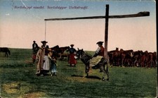 Ak Hortobágy Ungarn, Hortobágyer Volkstracht, Menschen in Tracht,... - 5010174