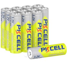 4-20pc 2800mAh PKCELL AA Rechargeable Batteries High Capacity NI-MH 1.2V Battery