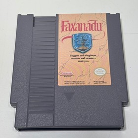 Nintendo Faxanadu NES Videojuego Caja CIB Cartucho Manual Hudson Soft