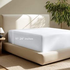 Bare Home 24" Deep Pocket Fitted Sheet