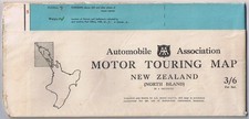 Motor Touring Map New Zealand North Island Sheet 1 1950s