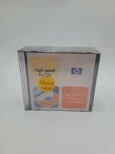 HP 80-min 700 MB 4x-12x CD-RW (10-Pack) Thin Jewel Case 41c