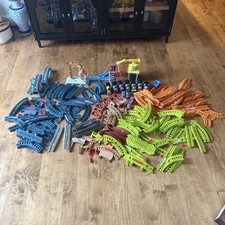 Huge Lot of Thomas the Train Track Master Track Pieces 130 Track Pieces 9 Trains