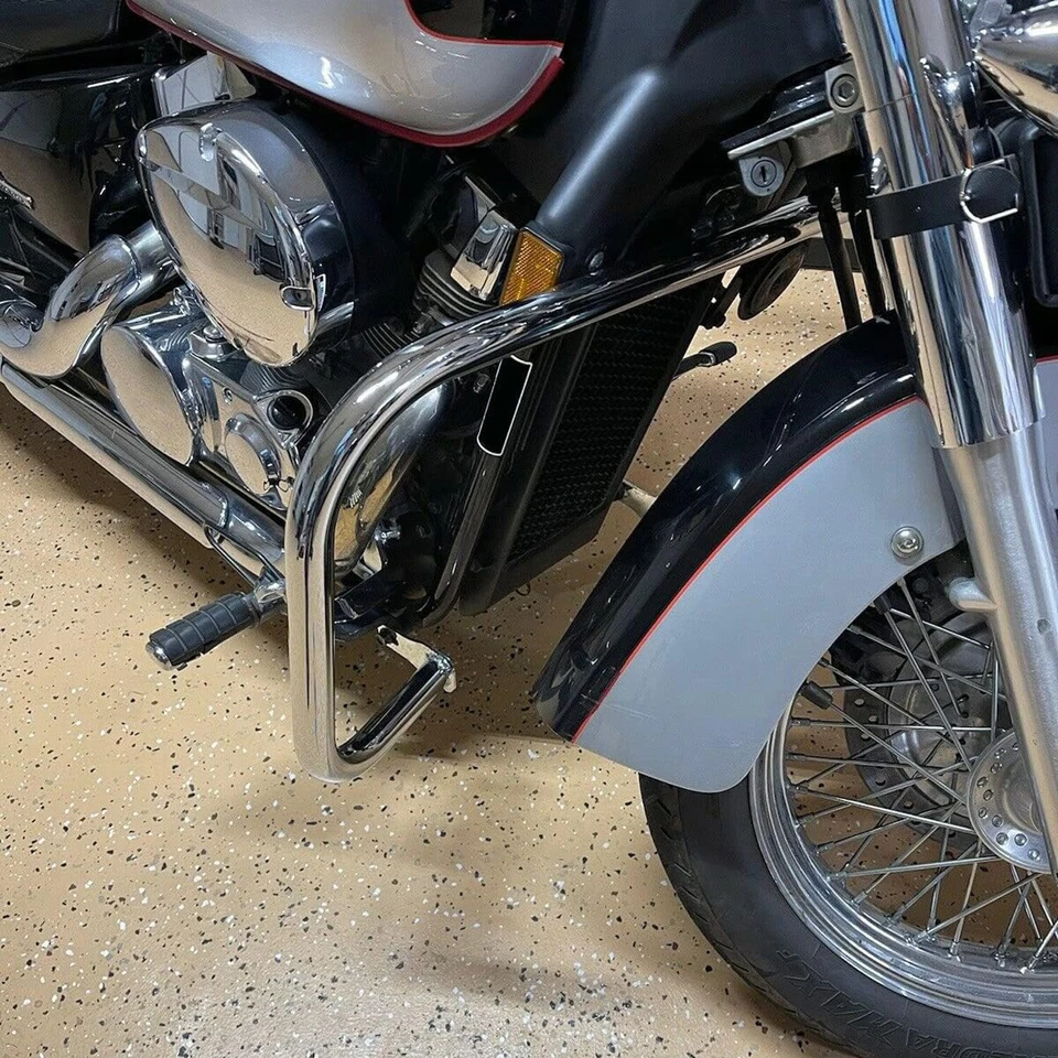 Protector de motor de 1,25" barra de choque de carretera apto para Honda Shadow Aero 750 VT750C 04-24 Foto 3 de 4