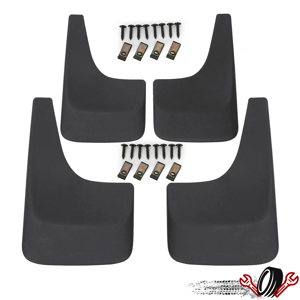 4x Mud Flaps Splash Guards For 2001-14 Chevy Silverado Suburban Tahoe Avalanche — 第 2/4 张图片
