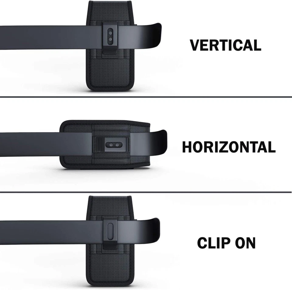 Extra Large Vertical Nylon Belt Clip Phone Case Holster For iPhone For Samsung - Image 3 of 4