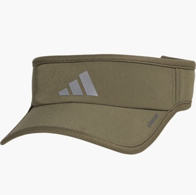 NWT Adidas Superlite 3 Visor Olive Strata Green/Silver Mens OSFM Aeroready
