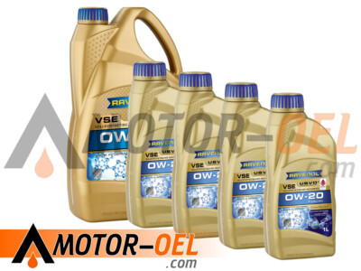 9 Liter (5L+4L) RAVENOL VSE SAE 0W-20 Motoröl Made in Germany, 11