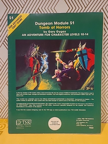 Classic S1  Tomb of horrors, Advanced dungeons and dragons, Dungeons and  dragons