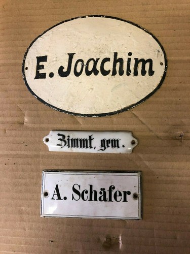 3 Alte Schilder
