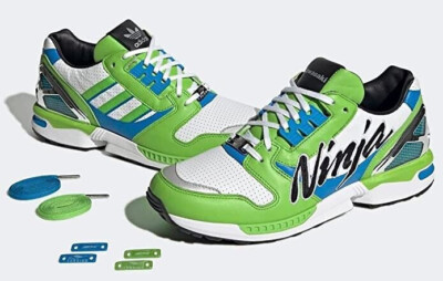 adidas ZX 8000 Originals x Kawasaki „Ninja“ Sneaker, Gr. 42 2/3