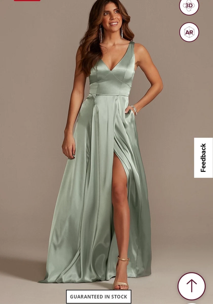 David's bridal charmeuse and cheap chiffon