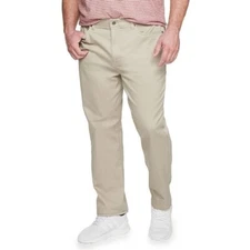Sonoma Everyday All Day Pants Mens  Beige Straight Fit Flexwear Waist NEW