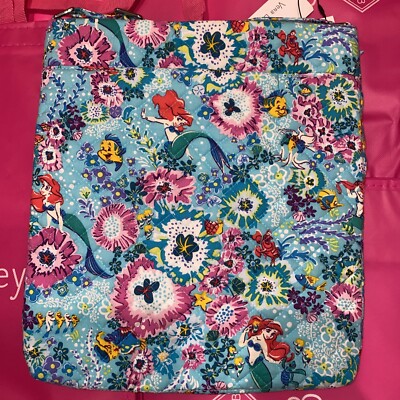 ☆Ariel☆♡レース被布 NEW NWT Vera Bradley Disney Little Mermaid Triple Zip Crossbody