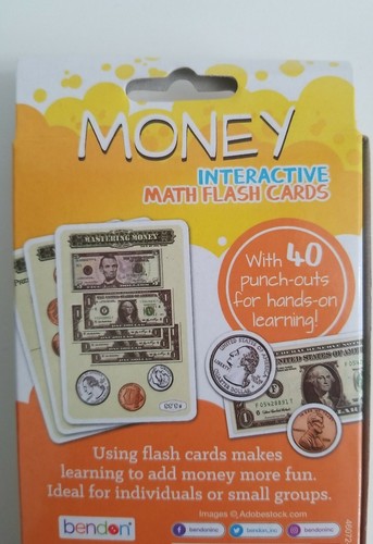 Pre-K Flash Cards Numbers Money Addition and Subtraction Lot of 4 - Picture 2 of 5