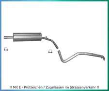 Auspuffanlage für Skoda Citigo 1.0 44/55KW Auspuff Endrohr Mitteltopf Schelle