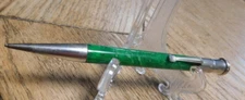 1920's Wahl-Eversharp Jade Green, with Nickle Trim Flat Top Mech. Pencil. Nice