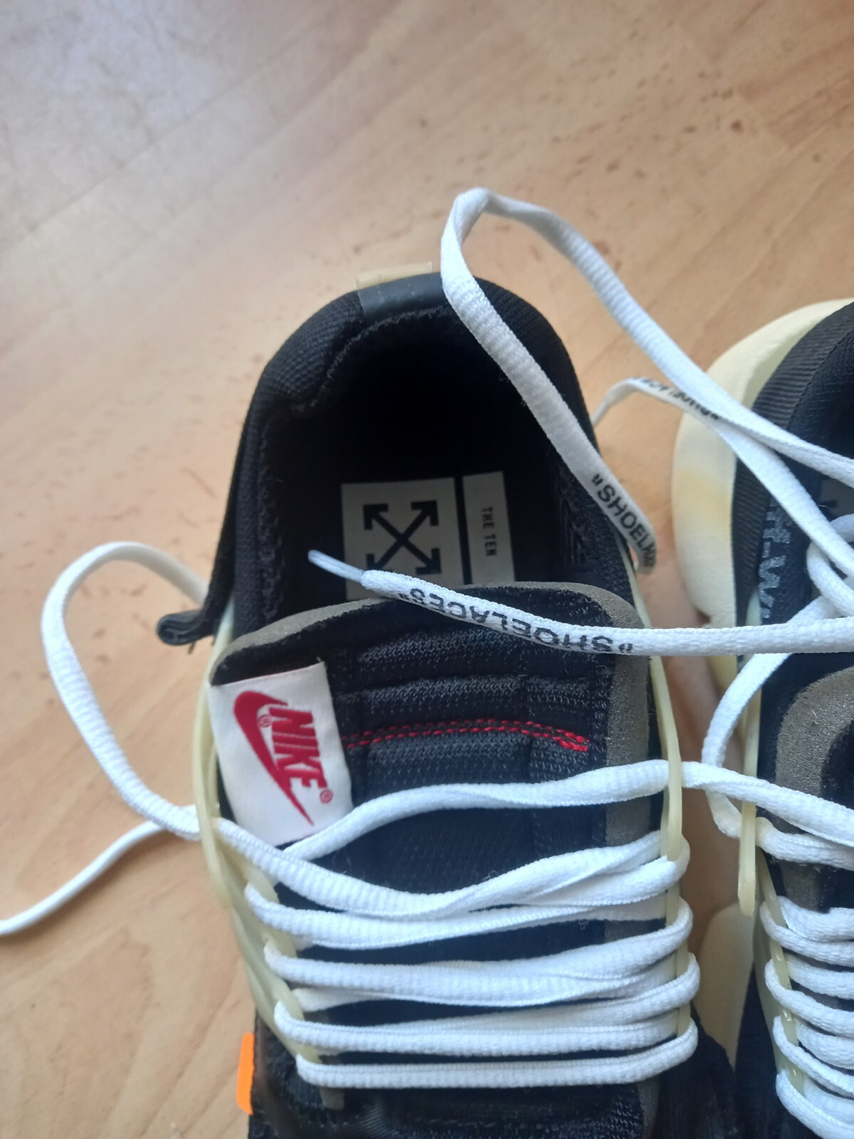 OFF WHITE X NIKE Taglia UK 8 Nike Air Presto x BIANCO SPORCO 2018 inutilizzate