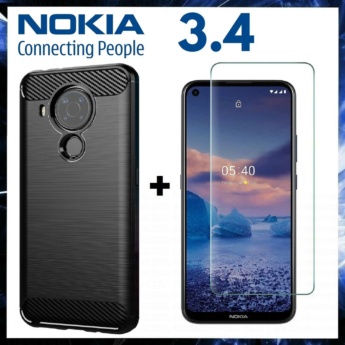 BaiBaiDY Cover Sottile Antiurdo Per Nokia G21 – Custodia In TPU Morbido Paraurti Con Protezione Flessibile – Antigraffio E Antiscivolo (Nero)