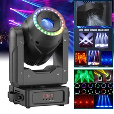 UKING LED 180W RGBW Beam Wash Zoom Moving Head Stage Light Gobo DJ Disco Xmas