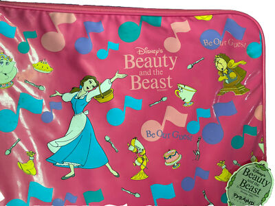 Vintage Disneys Beauty And The Beast Suitcase Luggage Pyramid 90s