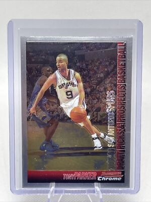 2005-06 Bowman #108 Tony Parker France NBA HOF Chrome Parallel NM+