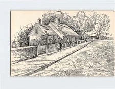 Postcard "Picturesque Cape Cod Cottages" Robert Brooks Massachusetts USA