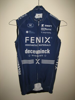 Fenix Deceuninck WORN by rider jersey shirt cycling maillot body Vermarc size XS