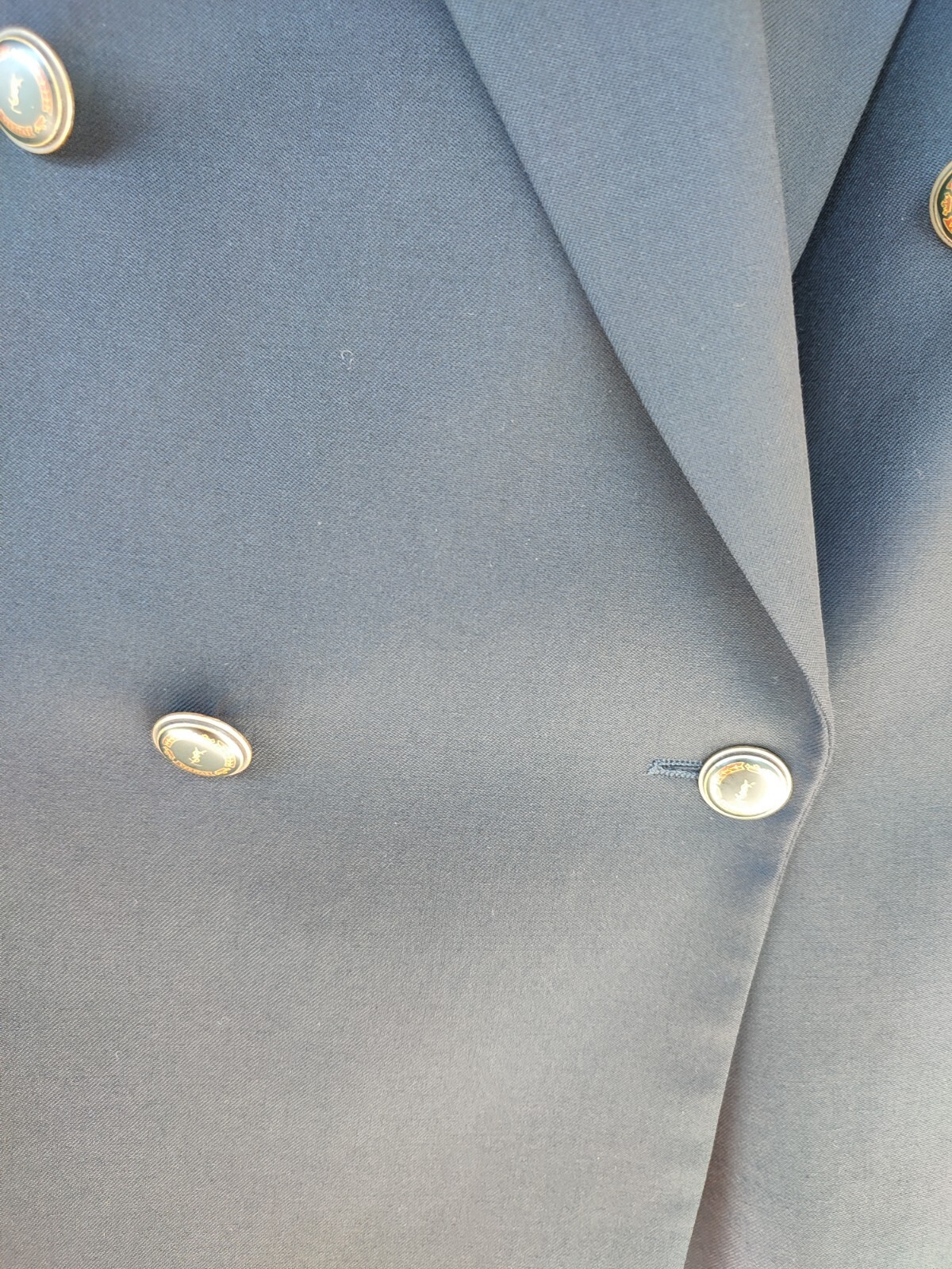 Blazer Giacca Doppio Petto Yves Saint Laurent YSL Lana Unisex