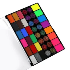 Bowitzki 42 Color Face Painting Kit for Kids Non Toxic Water Activated Glitter