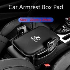 Car Armrest Cushion Cover Center Console Box Pad Mat with Pocket For Lexus